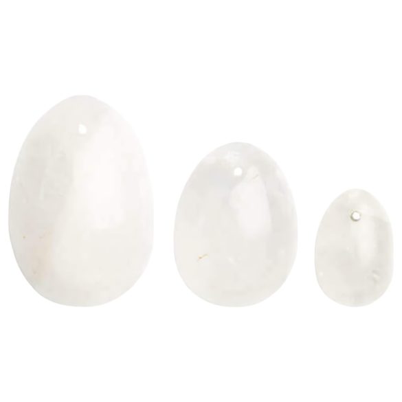 La Gemmes Yoni – Ensemble de Boules de Jade - Quartz (3 pièces)