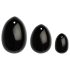 La Gemmes Yoni - Set de Boules de Geisha - obsidienne noire (3 pièces)