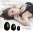 La Gemmes Yoni - Set de Boules de Geisha - obsidienne noire (3 pièces)