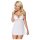Obsessive 810-BAB-2 - baby-doll en dentelle et string (blanc)