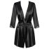 Peignoir en Satin Obsessive Satinia - Ensemble robe en satin (noir) - L/XL