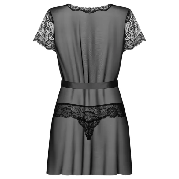 Obsessive - nuisette en dentelle avec string - noir