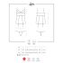 Obsessive Lovica - haut porte-jarretelles en dentelle et string (rouge)