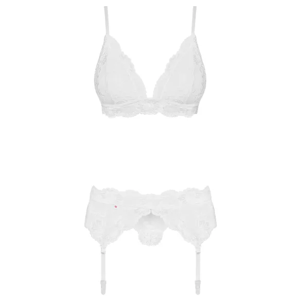 Obsessive - ensemble lingerie dentelle - blanc