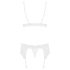 Obsessive 810-SEG-2 - Ensemble de lingerie en dentelle (blanc)