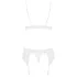 Obsessive - ensemble lingerie dentelle - blanc - L/XL
