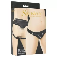 Sportsheets Plus Size - Harnais inférieur ajustable (noir)
