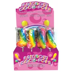   Rainbow Cock Pop - sucette en forme de pénis (85 g) - goût fruité