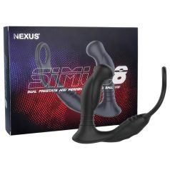 Nexus Simul8 - anneau vibrant avec dildo anal (noir)