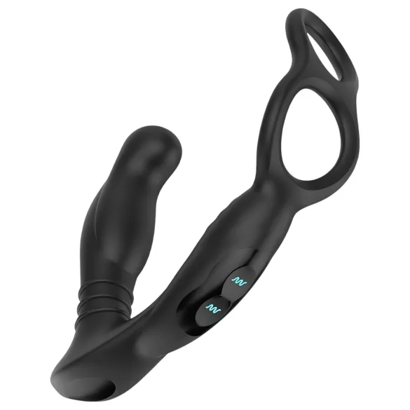 Nexus Simul8 - anneau pénien vibrant avec godemiché anal (noir)