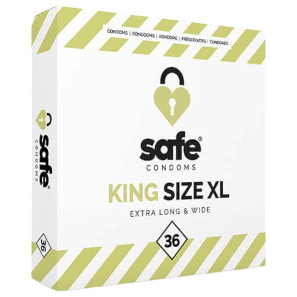 SAFE King Size XL - préservatifs extra larges (36 unités)