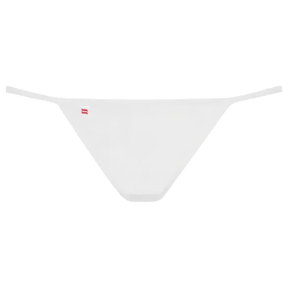 Obsessive Luiza - string femme - motif tulipe - blanc