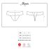 Obsessive Miamor - String en dentelle avec strass pour femme (noir) - L/XL