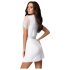 / Obsessive Miamor Robe - peignoir à manches en dentelle avec string (blanc) - L/XL