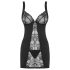 Obsessive Heartina - chemise de nuit et string (noir)