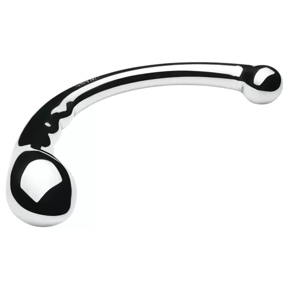 Le Wand - gode double embout - acier inoxydable - argent