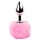 FEELZTOYS - Plug anal en métal avec queue de lapin (argent-rose)