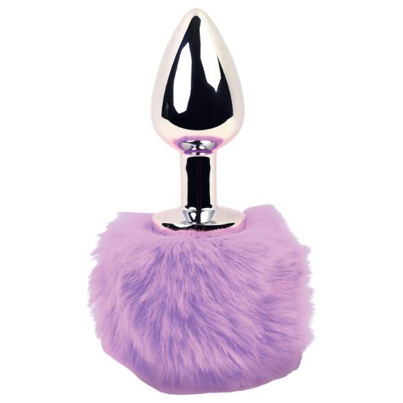 FEELZTOYS - Plug Anal Métallique avec Queue de Lapin (argent-violet)