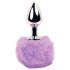 FEELZTOYS - Plug Anal Métallique avec Queue de Lapin (argent-violet)