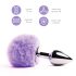 FEELZTOYS - Plug Anal Métallique avec Queue de Lapin (argent-violet)