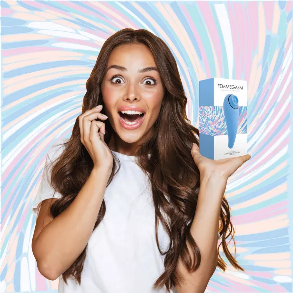 FEELZTOYS Femmegasm - stimulateur clitoridien 2en1 rechargeable - bleu