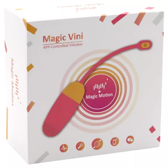 Magic Motion Vini - œuf vibrant portable contrôlé par application (corail)