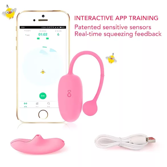 Magic Motion Kegel Coach - boule de geisha vibrante (rose)