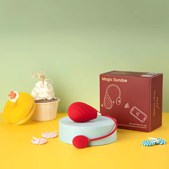 Magic Motion Sundae - Œuf vibrant contrôlé par application (rouge)
