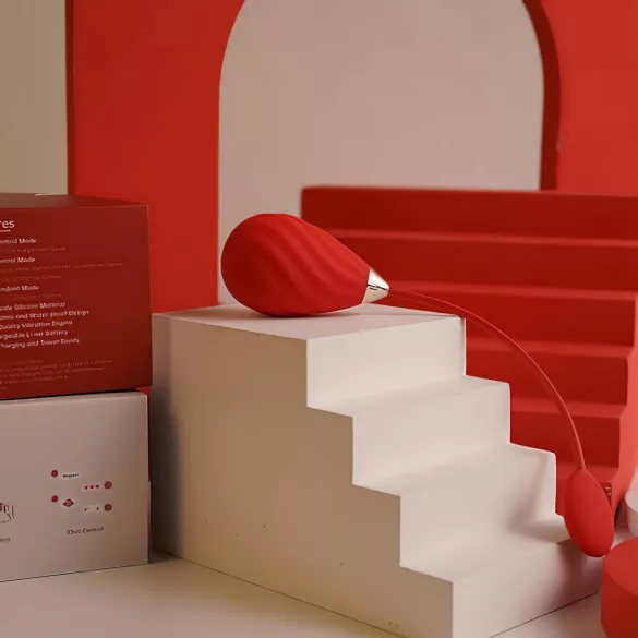 Magic Motion Sundae - Œuf vibrant contrôlé par application (rouge)