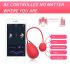 Oeuf vibrant intelligent rechargeable (rouge)