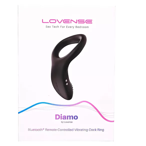 Lovense - anneau pénien vibrant connecté - silicone noir
