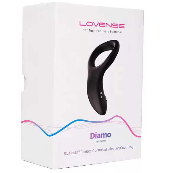 Lovense - anneau pénien vibrant connecté - silicone noir