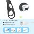 Aixiasia Hoody B - anneau pénien radio, rechargeable (noir)