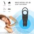 Aixiasia Hoody B - anneau pénien radio, rechargeable (noir)
