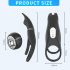 Aixiasia Hoody B - anneau pénien radio, rechargeable (noir)