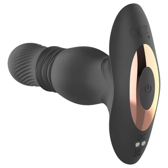 Aixiasia Roy - vibromasseur anal à piston sans fil rechargeable - noir