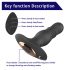 Aixiasia Roy - Vibromasseur Anal Sans Fil Rechargeable (Noir)