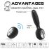 Aixiasia Dylon-Remote - Vibromasseur anal sans fil et rechargeable (noir)