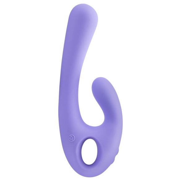 Vibromasseur rechargeable Nomi Tang Flex Bi avec stimulateur clitoridien (violet)