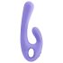 Vibromasseur rechargeable Nomi Tang Flex Bi avec stimulateur clitoridien (violet)