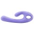 Vibromasseur rechargeable Nomi Tang Flex Bi avec stimulateur clitoridien (violet)