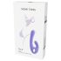 Vibromasseur rechargeable Nomi Tang Flex Bi avec stimulateur clitoridien (violet)
