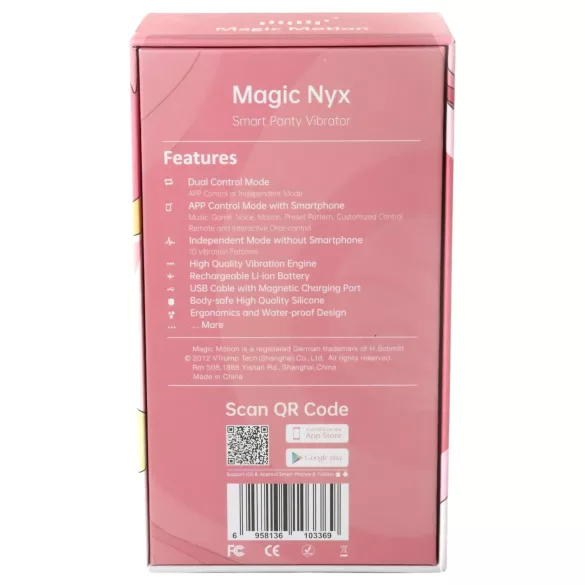 Magic Motion Nyx - vibromasseur clitoridien étanche - corail