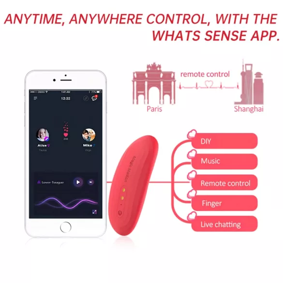 Magic Motion Nyx - vibromasseur clitoridien étanche - corail
