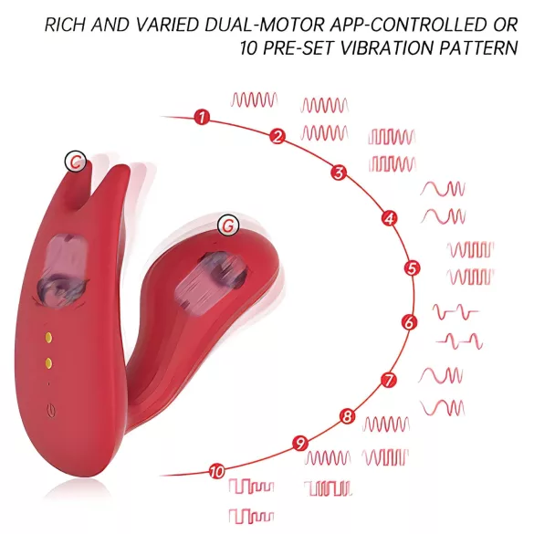 Magic Motion Umi - vibromasseur portable contrôlé par application (rouge)