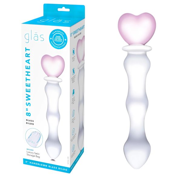 GLAS - gode en verre cœur (transparent)