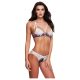 Baci - Ensemble fleur et dentelle + culotte ouverte