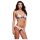 Baci - Ensemble soutien-gorge fleuri en dentelle + culotte ouverte - M/L