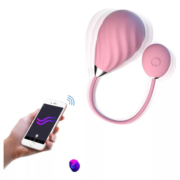 Magic Motion Sundae - œuf vibrant portable contrôlé par application (rose)
