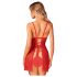 Obsessive Claussica - nuisette et string (rouge) - XL/XXL